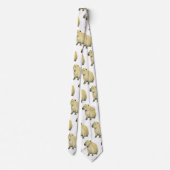Capybara Neck Tie Krawatte (Rückseite)