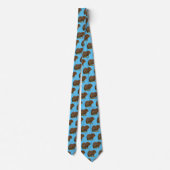 Capybara Neck Tie Krawatte (Rückseite)