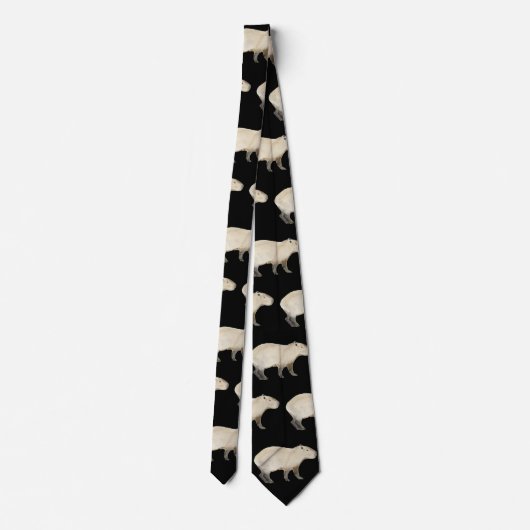 Capybara Neck Tie Krawatte (Rückseite)