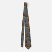 Capybara Neck Tie Krawatte (Rückseite)