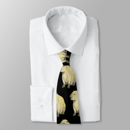 Capybara Neck Tie Krawatte (Gebunden)