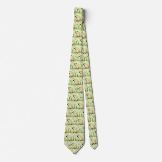 Capybara Neck Tie Krawatte (Vorderseite)