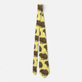 Capybara Neck Tie Krawatte (Rückseite)