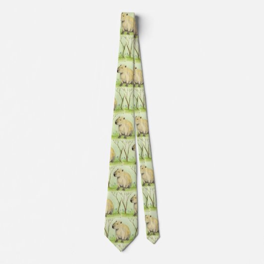 Capybara Neck Tie Krawatte (Vorderseite)