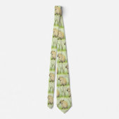 Capybara Neck Tie Krawatte (Rückseite)