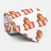 Capybara Necktie | Funny Animal Print Krawatte für (Gerollt)