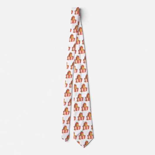Capybara Necktie | Funny Animal Print Krawatte für (Rückseite)