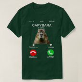 Capybara nennt Funny Capibara Animal Lover T-Shirt (Design vorne)