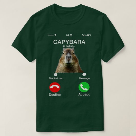 Capybara nennt Funny Capibara Animal Lover T-Shirt (Design vorne)