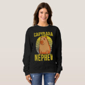 Capybara Nephew Animal  Rodent Capybaras Sweatshirt (Vorne ganz)