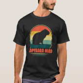 Capybara Nerd Süße Tier Rodent Capybara Haustier O T-Shirt (Vorderseite)