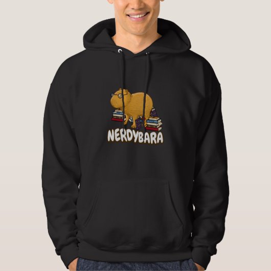 Capybara Nerdybara Nerd Hoodie (Vorderseite)
