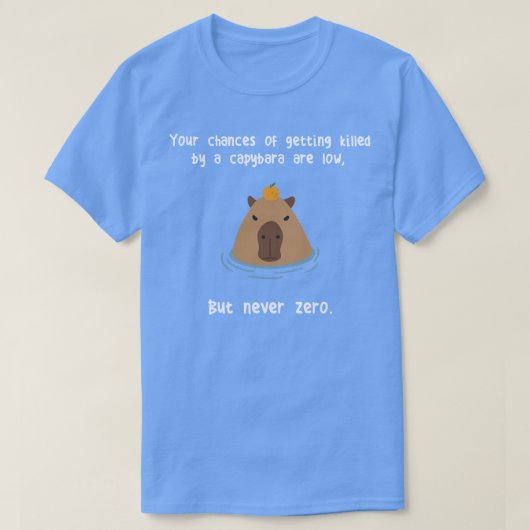 Capybara nie Null T-Shirt (Design vorne)