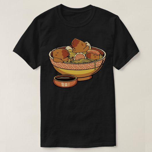 Capybara Niedlich Ramen von Tobe Fonseca T-Shirt (Design vorne)