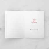 Capybara Niedlich Retro Hand Gezeichnet Weihnachts Karte (Innenseite)