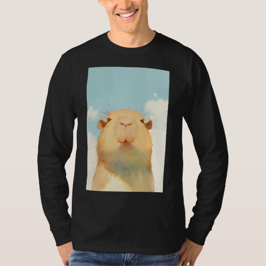 Capybara Niedliche Gesichter T-Shirt (Vorderseite)