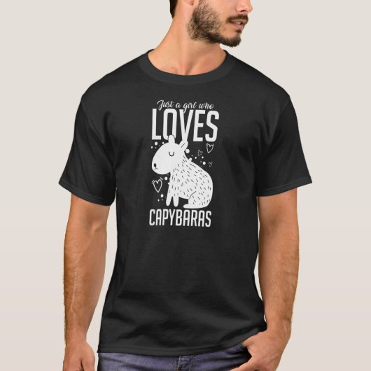 Capybara Niedliches Faulnager 2 T-Shirt (Vorderseite)