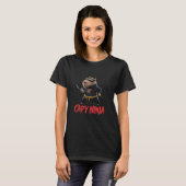 Capybara Ninja Funny Ninja Meme Animal Lovers T-Shirt (Vorne ganz)