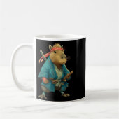 Capybara Ninja Samurai Japan Funny Japanese Graphi Kaffeetasse (Links)