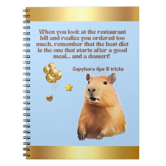 CAPYBARA NOTEBOOK- 7 NOTIZBLOCK (Vorderseite)