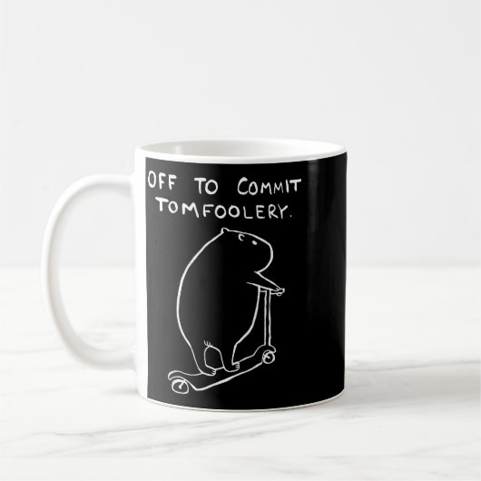 Capybara Off To Commit Tomfoolery Kaffeetasse (Links)