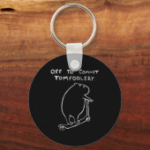 Capybara Off To Commit Tomfoolery  Schlüsselanhänger (Vorderseite)