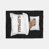 Capybara Offiziell Sleep Pajamas Nachtgown Sleepyb Fleecedecke (Vorderseite (Horizontal))