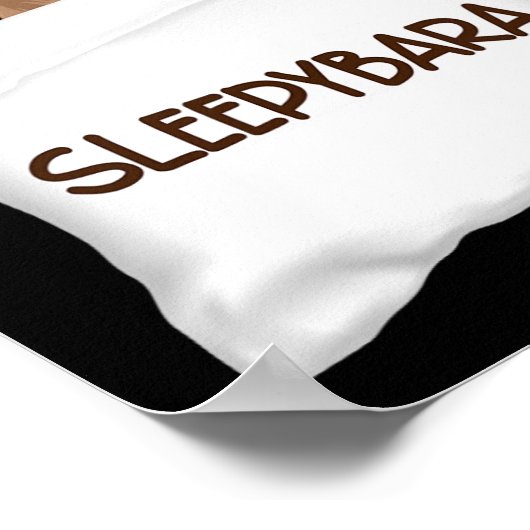 Capybara Offiziell Sleep Pajamas Nachtgown Sleepyb Poster (Ecke)