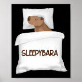Capybara Offiziell Sleep Pajamas Nachtgown Sleepyb Poster (Vorne)