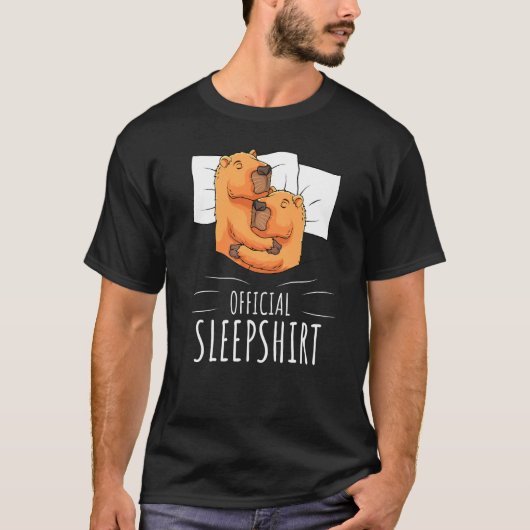 Capybara Offizieller Schlaf 1 T-Shirt (Vorderseite)
