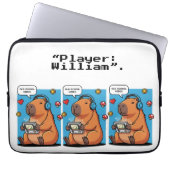 Capybara Old School Gamer Laptop Sleeve (Vorderseite)
