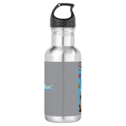 Capybara Old School Gamer Water Bottle Edelstahlflasche (Vorderseite)