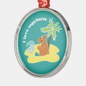 Capybara Ornament Aus Metall (Links)