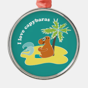 Capybara Ornament Aus Metall