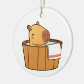 Capybara Ornament | Süße Tier Weihnachtsbaum (Links)