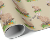 Capybara Ostern Niedlich Bunny Funny Geschenkpapier (Rolleneckpunkt)