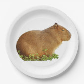 capybara paper plate pappteller (Vorderseite)