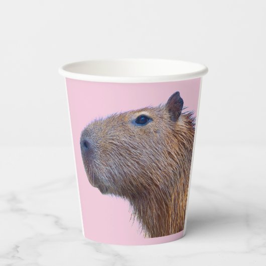 Capybara Paper-Teller Pappbecher (Rückseite)