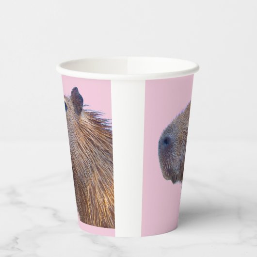 Capybara Paper-Teller Pappbecher (Links)