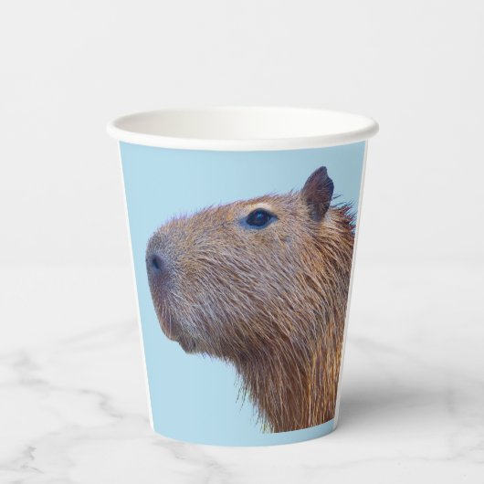 Capybara Paper-Teller Pappbecher (Rückseite)