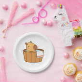 Capybara Paper-Teller | Süße Tier Party Pappteller (Party)