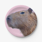 Capybara Pappteller (Vorderseite)