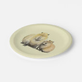 Capybara Pappteller (Schrägansicht)