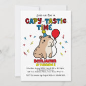 Capybara-Party Einladung (Vorderseite)