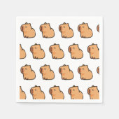 Capybara Party Napkins | Süße Tier Birthday Serviette (Vorderseite)