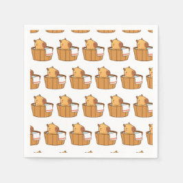 Capybara Party Napkins | Süße Tier Birthday Serviette