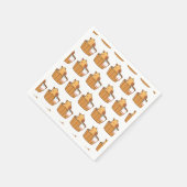 Capybara Party Napkins | Süße Tier Birthday Serviette (Ecke)