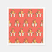 Capybara Party Napkins | Süße Tier Birthday Serviette (Vorderseite)