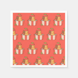 Capybara Party Napkins | Süße Tier Birthday Serviette