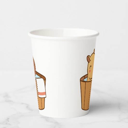 Capybara Party Paper Cup | Süße Tier Birthday Pappbecher (Links)